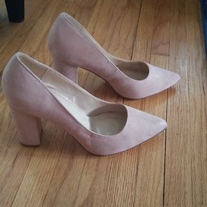 Nude/Mauve Block Heels